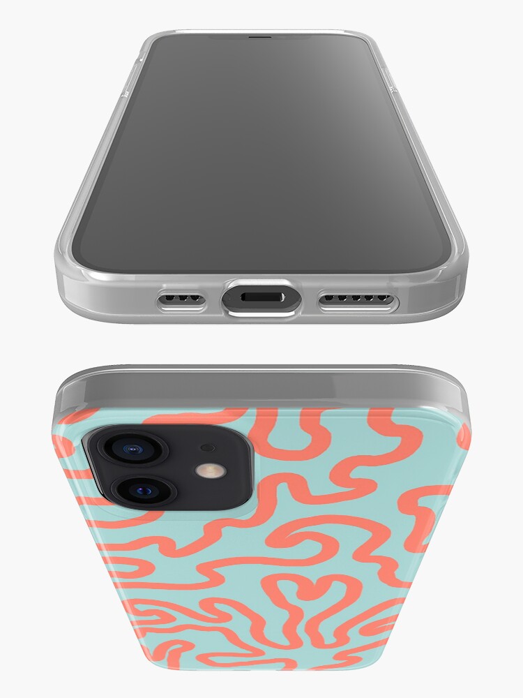 Alternate view of Coral lines pattern illustration iPhone Case & Cover