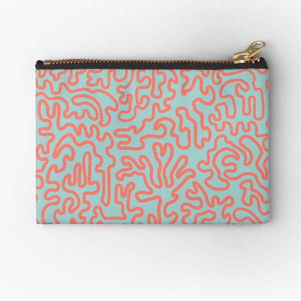 Ilustración de patrón de líneas de coral Bolsos de mano
