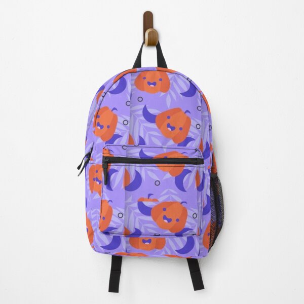 Item preview, Cute pumpkin, purple moon, Cute Halloween watercolor pattern, purple, boo, witch, eye, candy, bat, witch hat, pumpkin, latest Halloween bestselling, trending designed and sold by August-E.