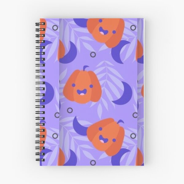 Item preview, Cute pumpkin, purple moon, Cute Halloween watercolor pattern, purple, boo, witch, eye, candy, bat, witch hat, pumpkin, latest Halloween bestselling, trending designed and sold by August-E.