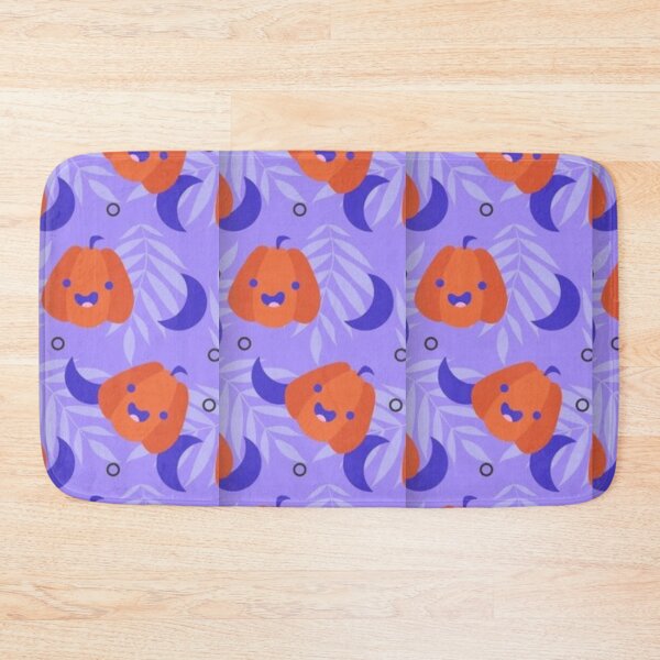 Item preview, Cute pumpkin, purple moon, Cute Halloween watercolor pattern, purple, boo, witch, eye, candy, bat, witch hat, pumpkin, latest Halloween bestselling, trending designed and sold by August-E.