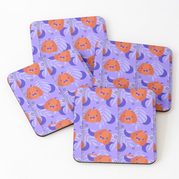 Item preview, Cute pumpkin, purple moon, Cute Halloween watercolor pattern, purple, boo, witch, eye, candy, bat, witch hat, pumpkin, latest Halloween bestselling, trending designed and sold by August-E.