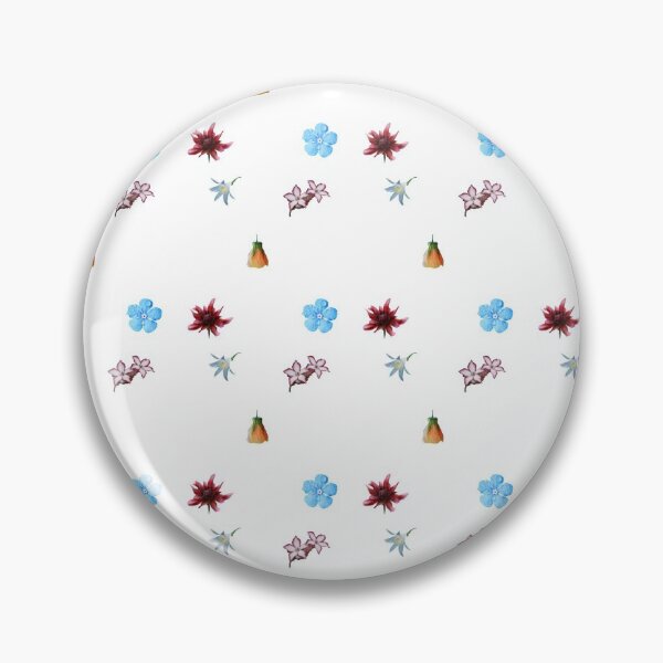 Item preview, Five flower pattern on white designed and sold by Hurasham.