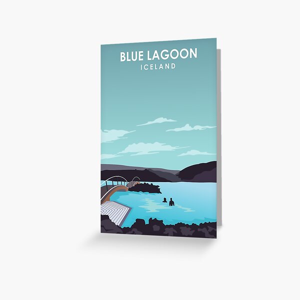 Item preview, Blue Lagoon Iceland Minimalistic Travel Poster designed and sold by Stadify.