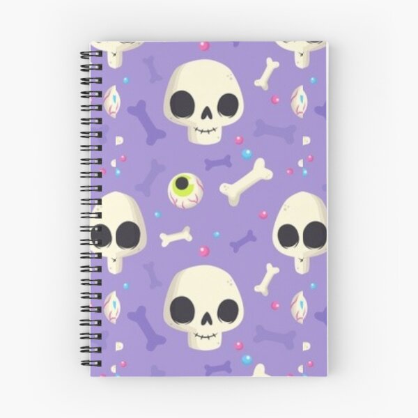 Item preview, Skeleton, bones, purple, Cute Halloween watercolor pattern, white, boo, witch, eye, candy, bat, witch hat, pumpkin, latest Halloween bestselling, trending designed and sold by August-E.