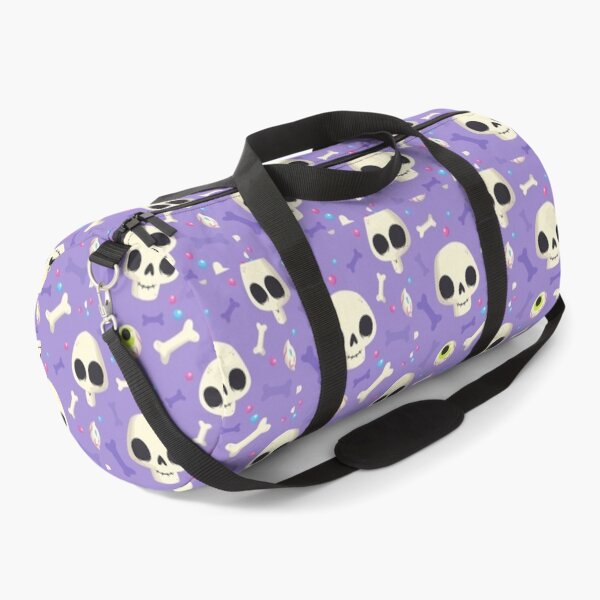 Item preview, Skeleton, bones, purple, Cute Halloween watercolor pattern, white, boo, witch, eye, candy, bat, witch hat, pumpkin, latest Halloween bestselling, trending designed and sold by August-E.
