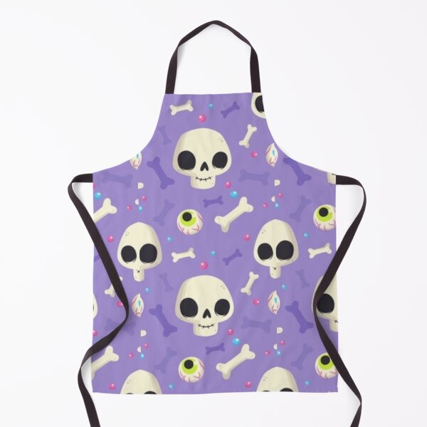 Item preview, Skeleton, bones, purple, Cute Halloween watercolor pattern, white, boo, witch, eye, candy, bat, witch hat, pumpkin, latest Halloween bestselling, trending designed and sold by August-E.