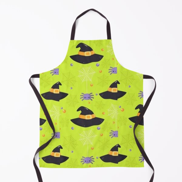 Item preview, Witch hat, neon green, Cute Halloween watercolor pattern, boo, witch, eye, candy, bat, witch hat, pumpkin, latest Halloween bestselling, trending designed and sold by August-E.