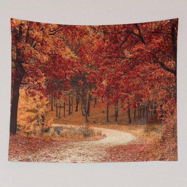 Artikelvorschau, Herbstweg mit Blättern fallen entworfen und verkauft von landsca-pics.
