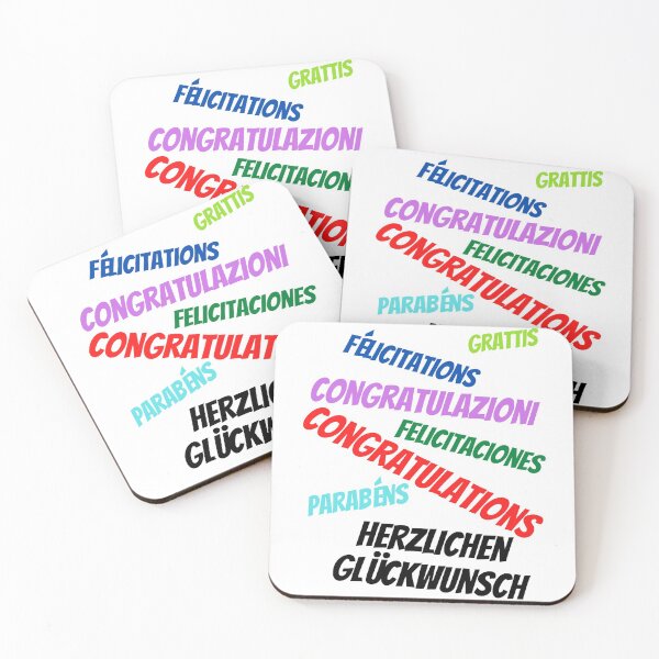 Item preview, Congratulations in multiple Languages designed and sold by ajtechdesigns.