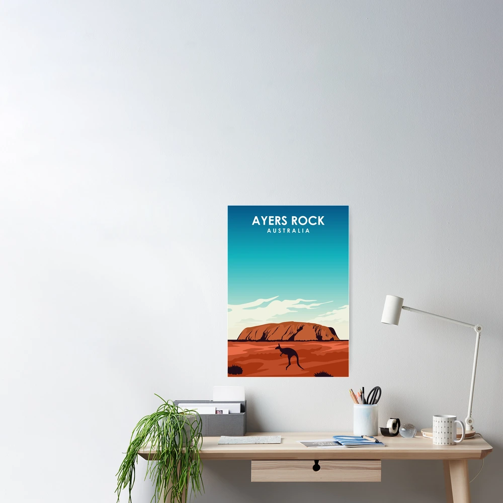 Australia Jorn by Hezik Rock Redbubble for Poster van Uluru | Poster\