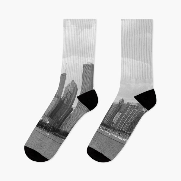 Item preview, Black and White Chicago Sky Line designed and sold by Susie Kramer.