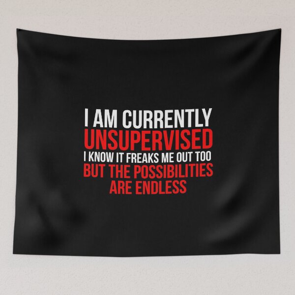Item preview, I am currently unsupervised, I know it freaks me out too designed and sold by evokearo.