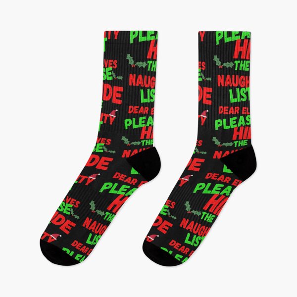 Item preview, Dear elves pease hide the naughty list designed and sold by selez.