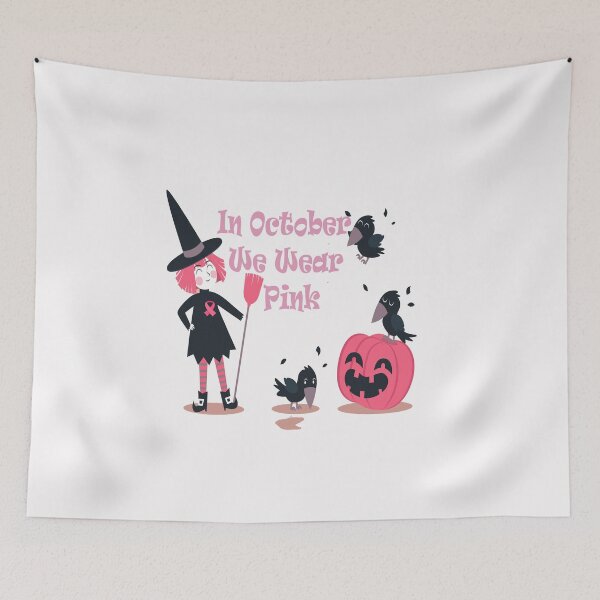 Item preview,   In October We Wear Pink Pumpkin Breast Cancer Halloween T-Shirt, Breast Cancer Halloween T-shirt, pumpkin Pink designed and sold by HananDesign13.