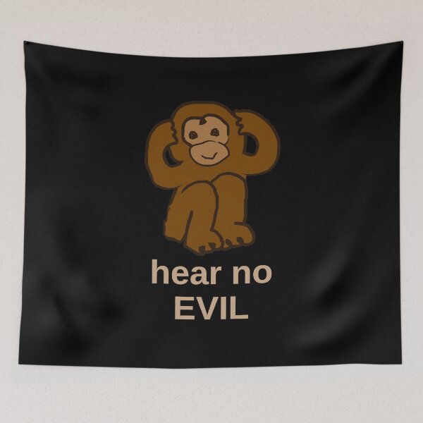 Item preview, Hear no evil dark designed and sold by marufemia.