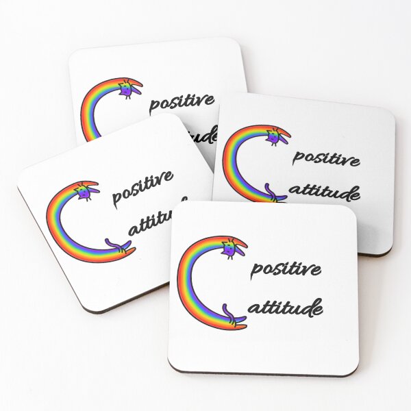 Item preview, Positive attitude rainbow cat designed and sold by equilibrum08.