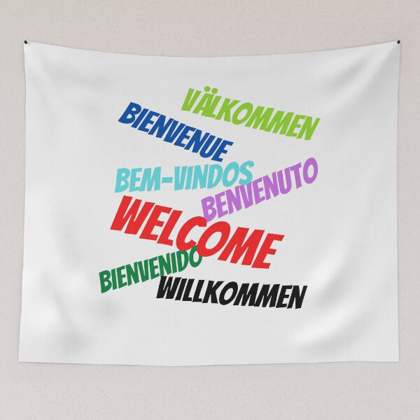 Item preview, Welcome in multiple Languages designed and sold by ajtechdesigns.