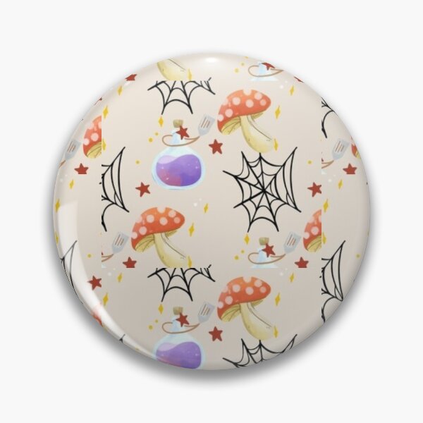Item preview, Mushroom candy, orange, cute Halloween watercolor pattern, boo, witch, candy, bat, witch hat, pumpkin, latest Halloween bestselling, trending designed and sold by August-E.