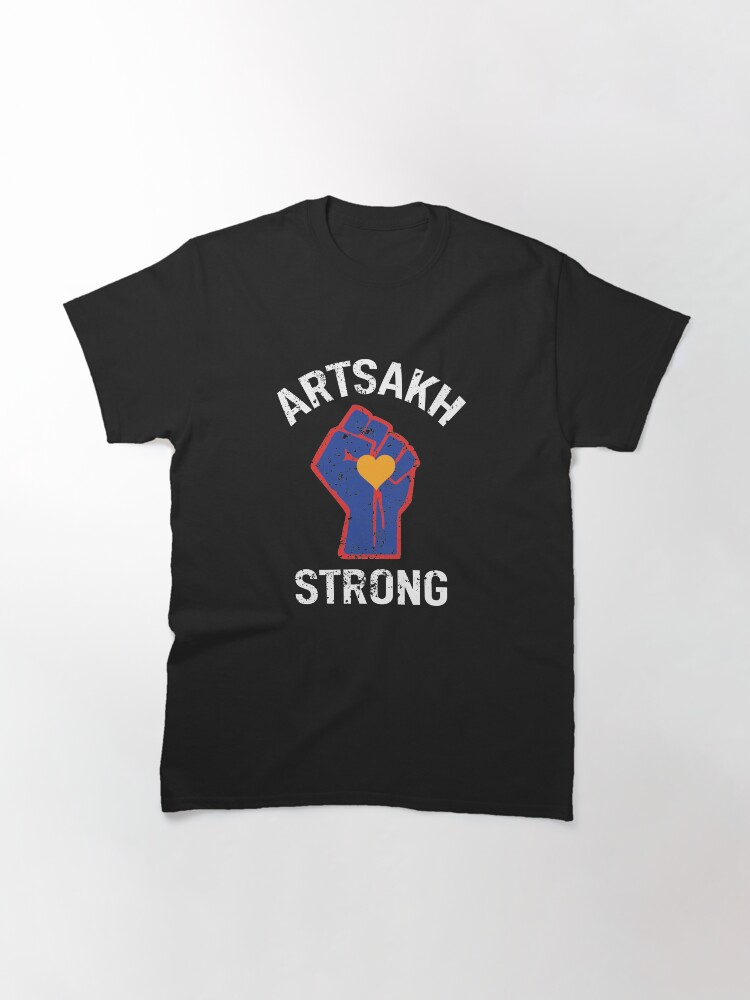 Alternate view of Artsakh Strong Armenia Strong Armenian Flag Classic T-Shirt