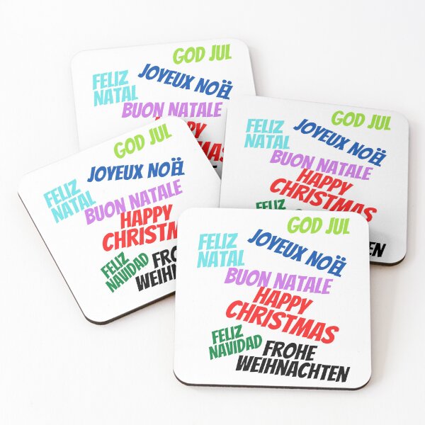 Item preview, Happy Christmas  in multiple Languages designed and sold by ajtechdesigns.