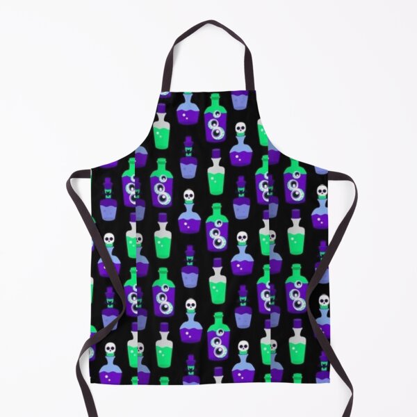 Item preview, Neon potion, purple, green, black, Cute Halloween watercolor pattern, boo, witch, eye, candy, bat, witch hat, pumpkin, latest Halloween bestselling, trending designed and sold by August-E.