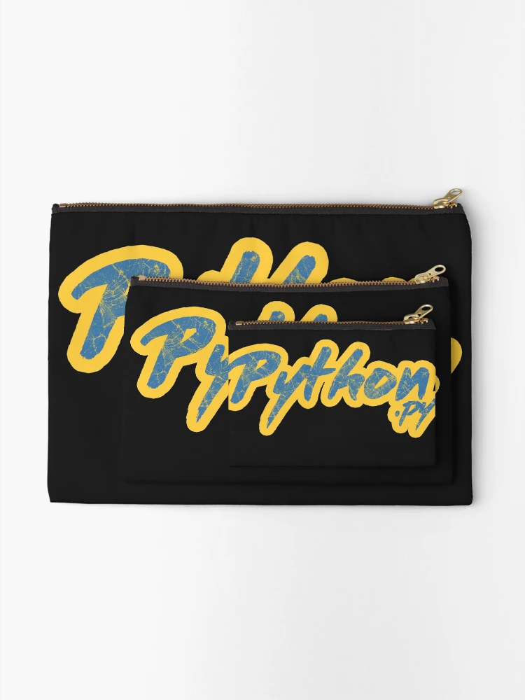 Thumbnail 2 of 4, Zipper Pouch, Python Py Blue designed and sold by WCP Store.