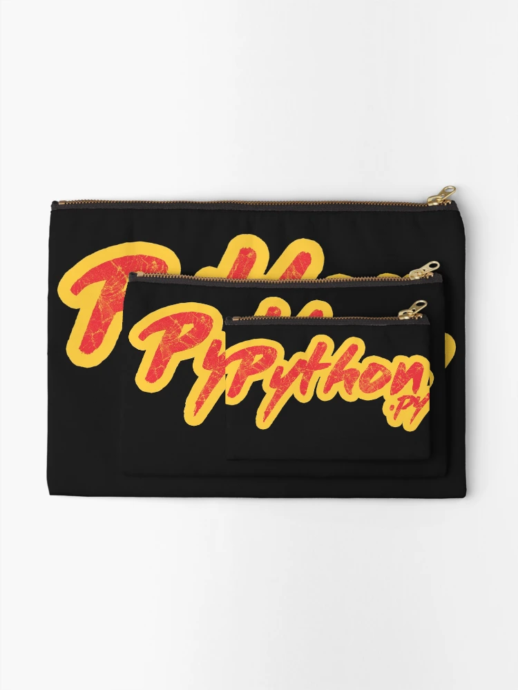 Thumbnail 2 of 4, Zipper Pouch, Python Py Red designed and sold by WCP Store.