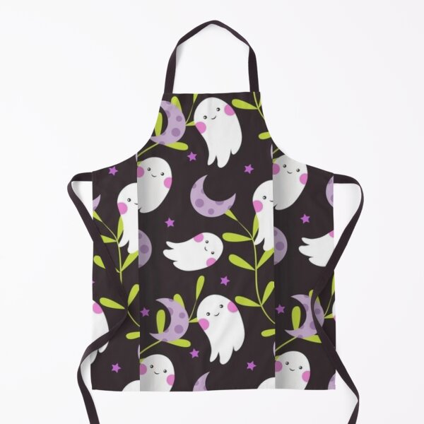 Item preview, Cute boo, purple moon, purple, green, black, white, Cute Halloween watercolor pattern, boo, witch, eye, candy, bat, witch hat, pumpkin, latest Halloween bestselling, trending designed and sold by August-E.