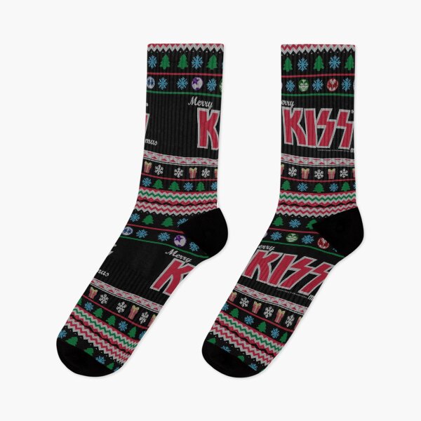 Item preview, KISS ® the Band - Merry KissMas Ugly Sweater designed and sold by musmus76.