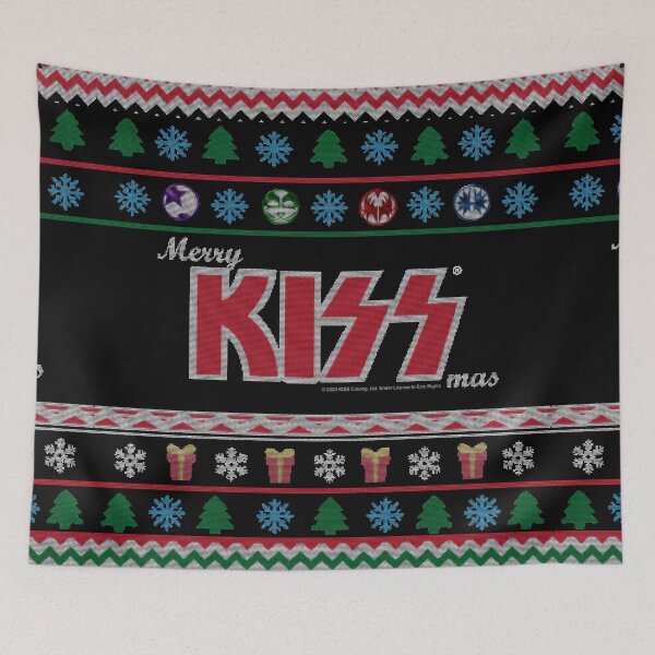 Item preview, KISS ® the Band - Merry KissMas Ugly Sweater designed and sold by musmus76.