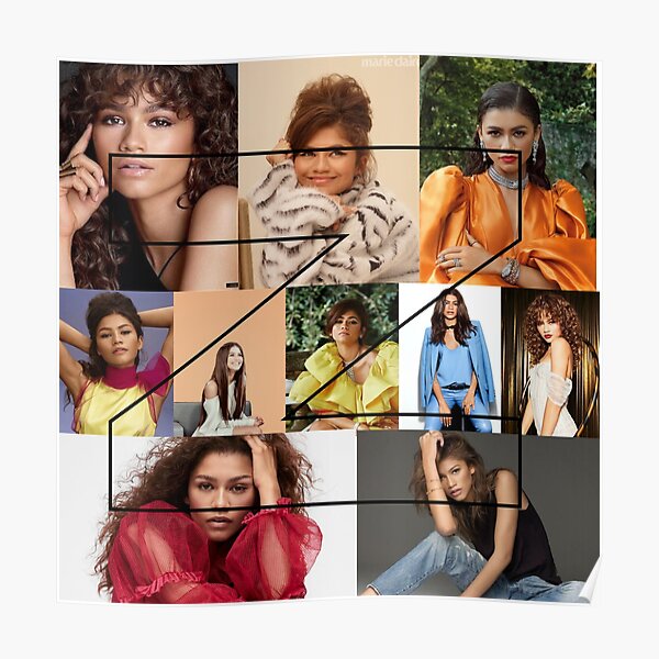 "Zendaya Collage" Poster for Sale by alysedelo Redbubble