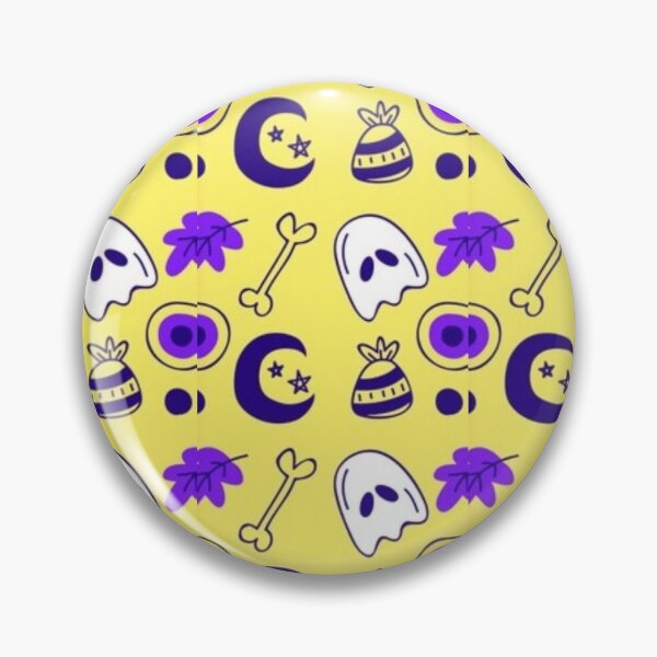 Item preview, Cute sketch pattern, purple, yellow, white, Cute Halloween watercolor pattern, boo, witch, eye, candy, bat, witch hat, pumpkin, latest Halloween bestselling, trending designed and sold by August-E.