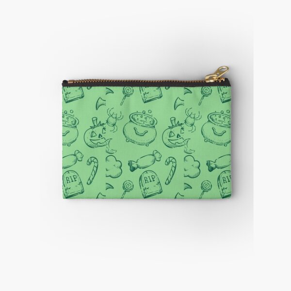 Item preview, Cute sketch pattern, green, Cute Halloween watercolor pattern, boo, witch, eye, candy, bat, witch hat, pumpkin, latest Halloween bestselling, trending designed and sold by August-E.