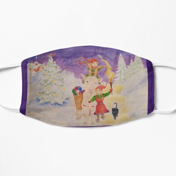 The Yule Goat Flat Mask