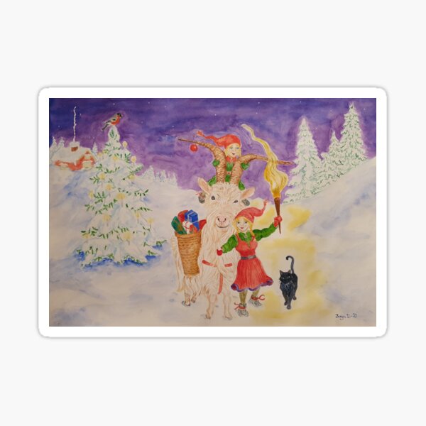 The Yule Goat Sticker