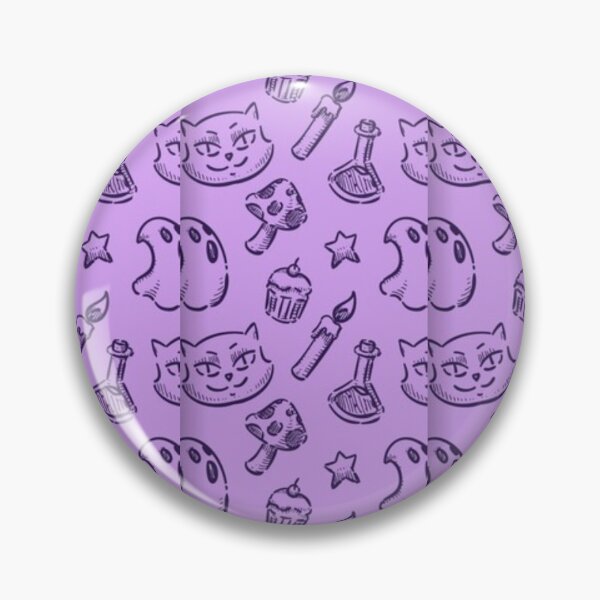 Item preview, Cute sketch pattern, purple, Cute Halloween watercolor pattern, boo, witch, eye, candy, bat, witch hat, pumpkin, latest Halloween bestselling, trending designed and sold by August-E.