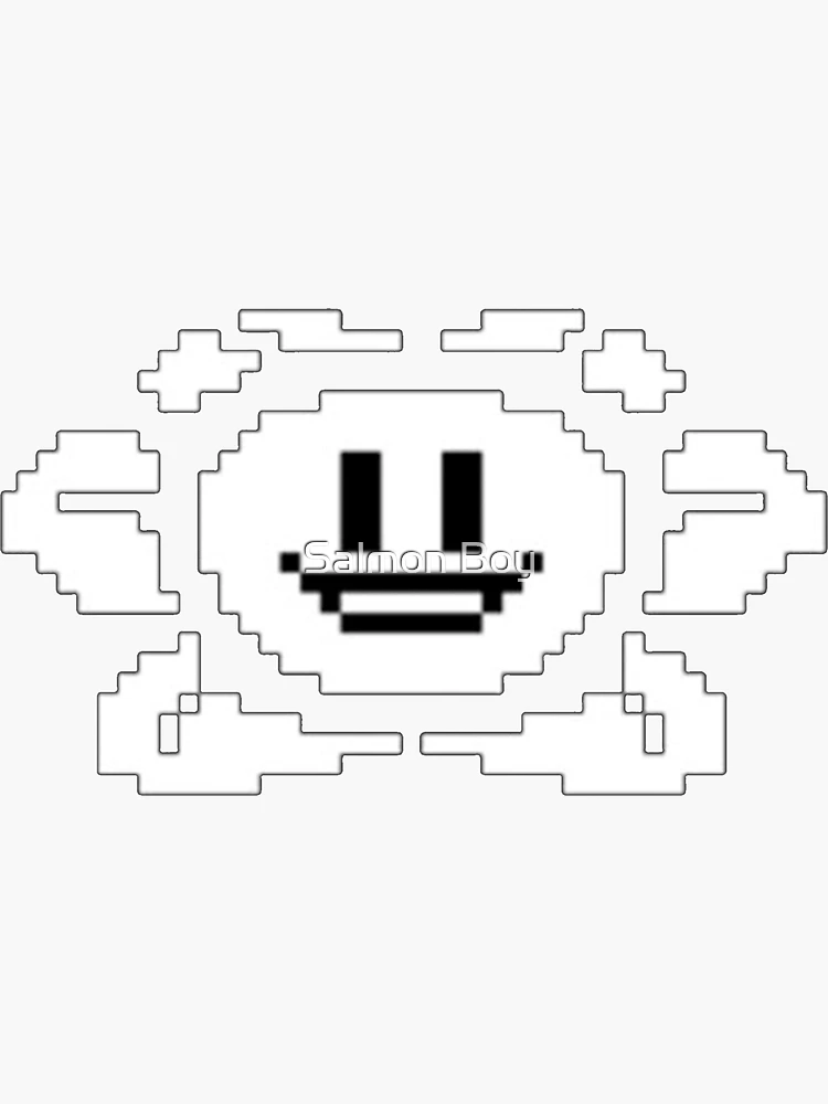 Undertale: Flowey Sticker for Sale by kotabird