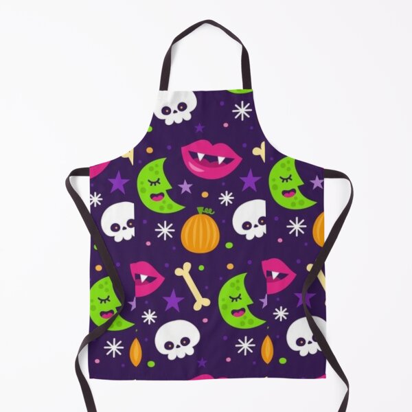 Item preview, Colorful pattern, purple, Cute Halloween watercolor pattern, boo, witch, eye, candy, bat, witch hat, pumpkin, latest Halloween bestselling, trending designed and sold by August-E.
