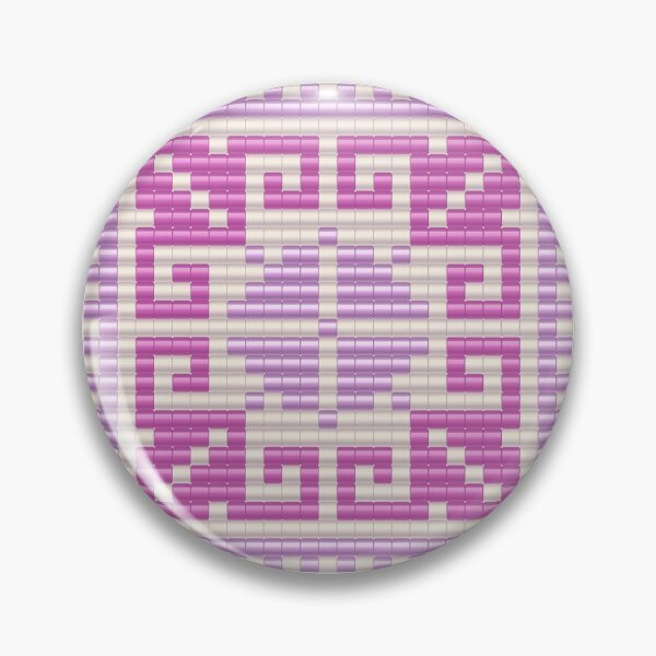 Item preview, Romanian beaded folk motif with ancestral embroidery in amethyst hues designed and sold by folkyouall.