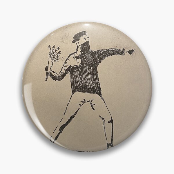 Item preview, Banksy's Rage, The Flower Thrower designed and sold by RocioRubio.