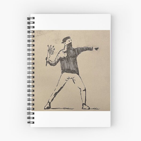 Item preview, Banksy's Rage, The Flower Thrower designed and sold by RocioRubio.