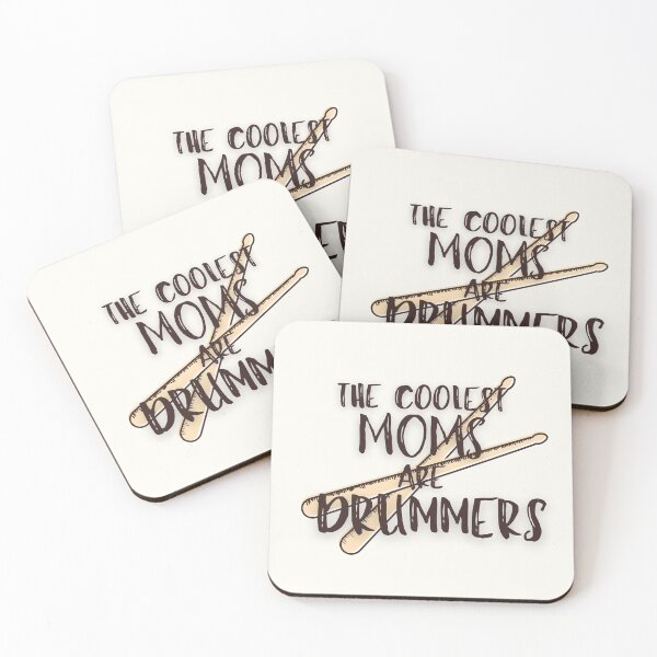 Item preview, The Coolest Moms are Drummers - black designed and sold by MixedBagMerch.