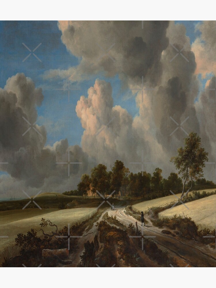 by Sale for Canvas Fields-Jacob Ruisdael\