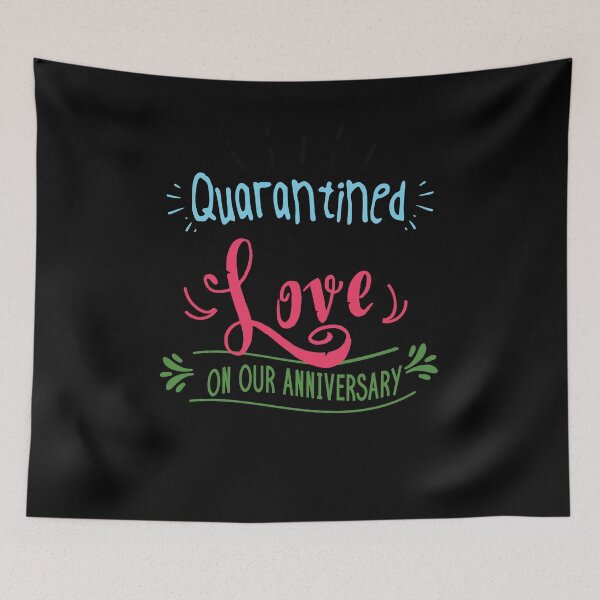 Item preview, Quarantined Love On Our Anniversary Wedding Day designed and sold by Two Left Hands Design.