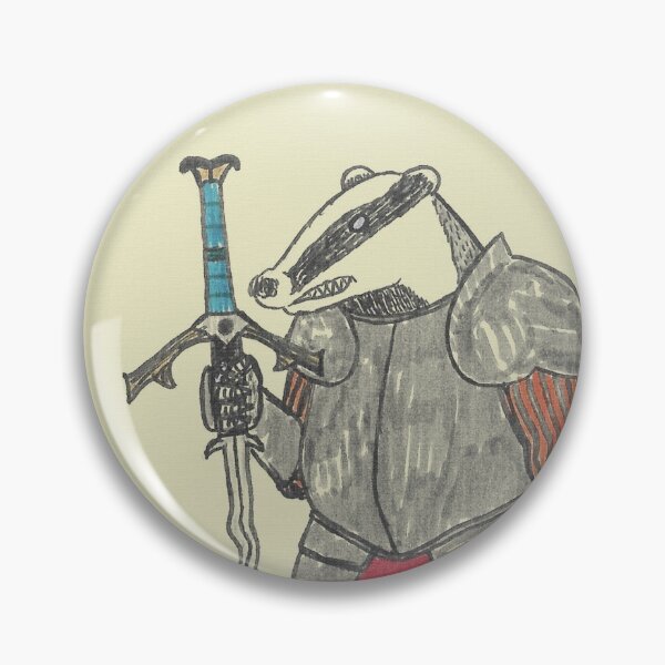 Item preview, An edgy badger with a flamberge designed and sold by TNTropy.