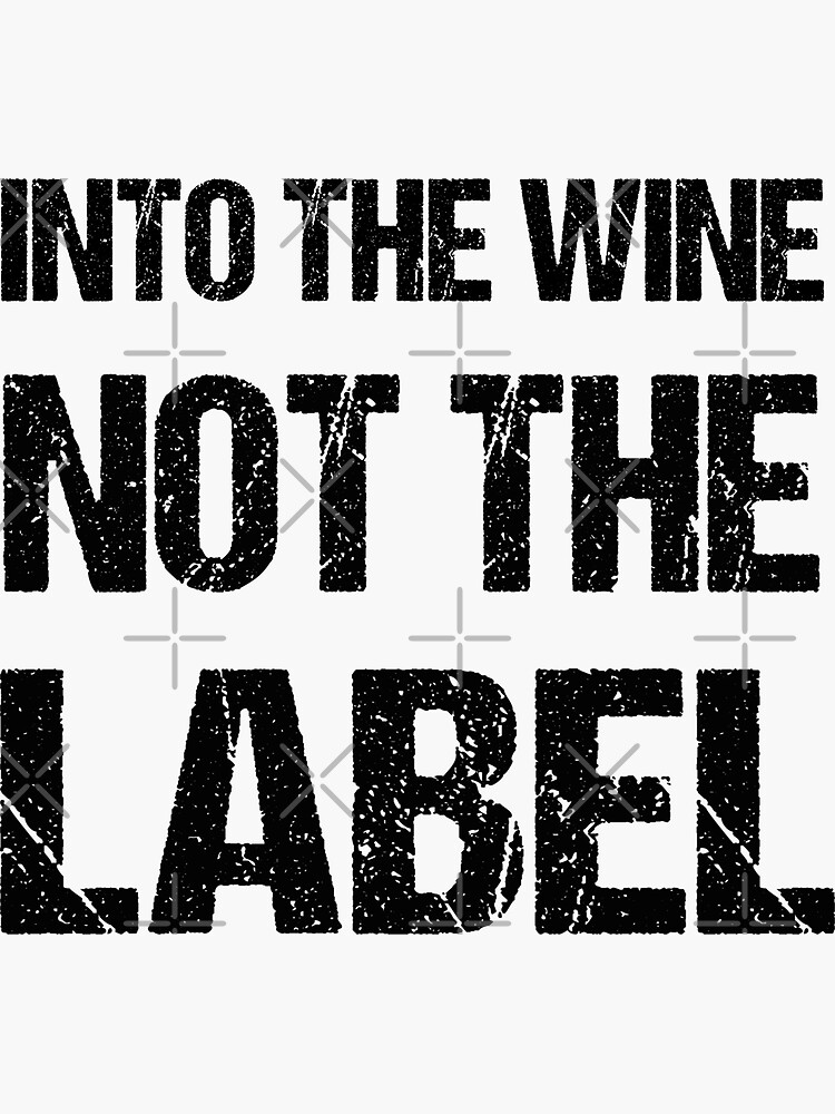 into the wine not the label shirt cbc