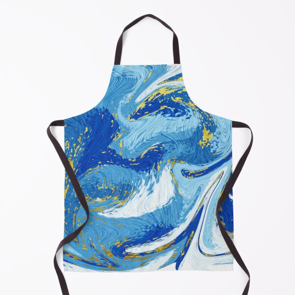 Artikelvorschau, Blue Marble Swirl Pattern Design Nautische Wellen entworfen und verkauft von NancyMerkle.
