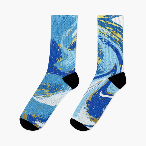 Item preview, Blue Marble Swirl Pattern Design Nautical Waves designed and sold by NancyMerkle.