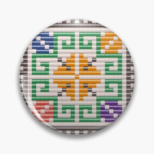 Item preview, Romanian beaded folk motif with colourful ancestral embroidery designed and sold by folkyouall.